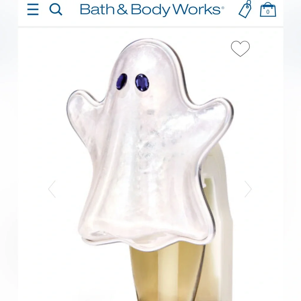 BATH AND BODY WORKS FIBER OPTIC GHOST NIGHTLIGHT WALLFLOWER PLUG